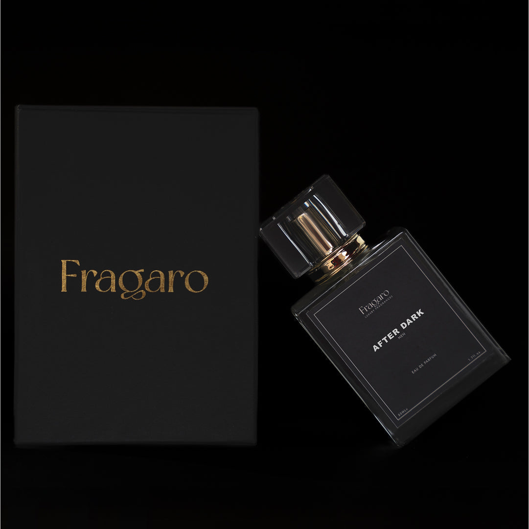 After Dark 50ml men's perfume bottle by Fragaro with giftable box