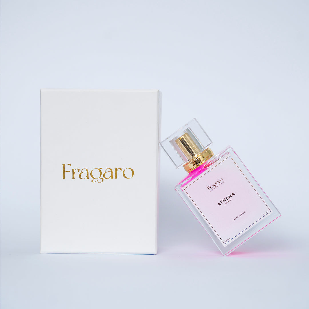 Athena 50ml women's perfume bottle by Fragaro with gift packing