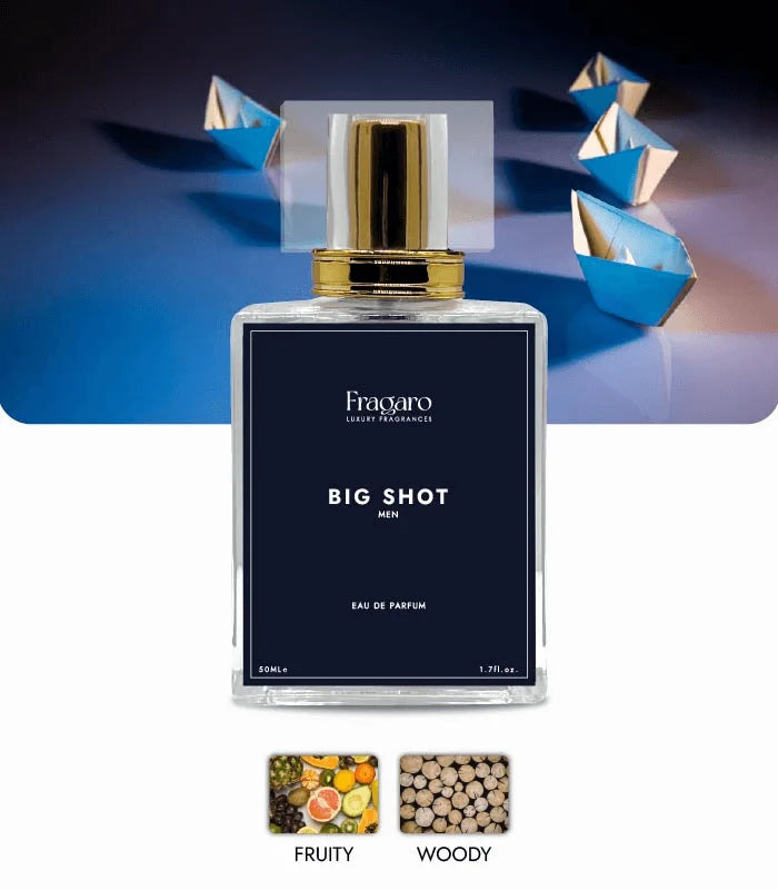 Big Shot 50ml men's perfume bottle by Fragaro Accords