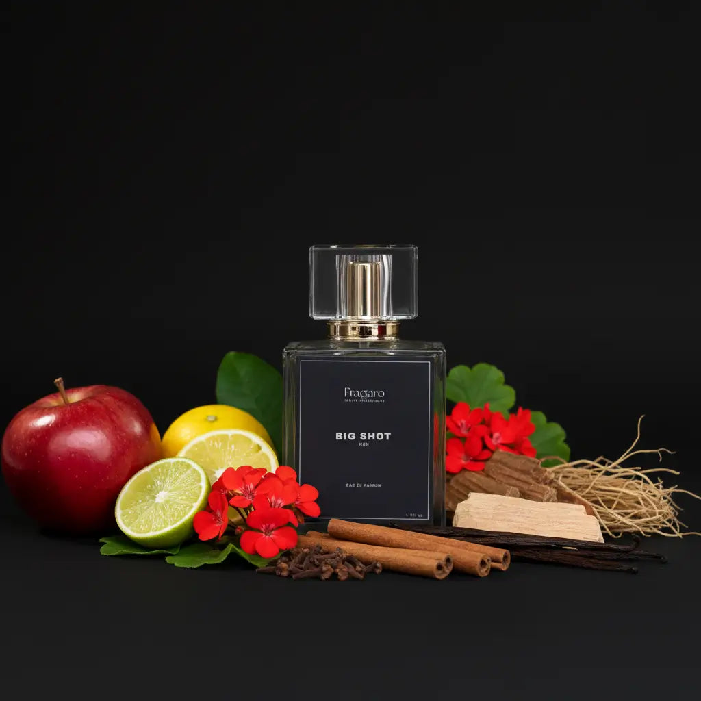 Big Shot 50ml men's perfume bottle by Fragaro Ingredients