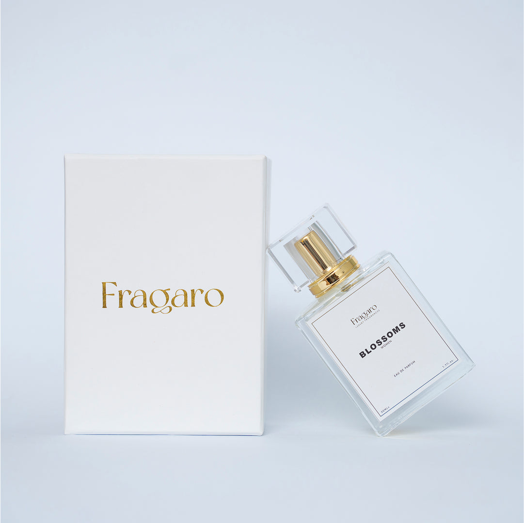 Blossoms 50ml women's perfume bottle by Fragaro with gift packing