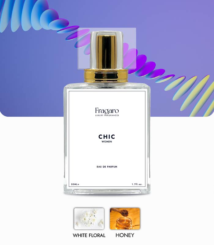 Chic 50ml women's perfume bottle by Fragaro Accords
