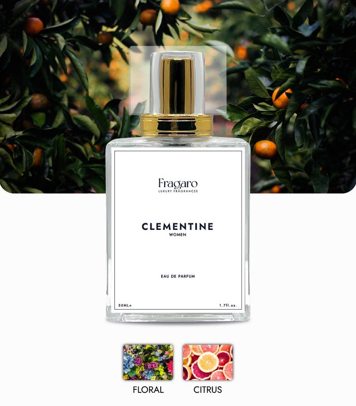 Clementine 50ml women's perfume bottle by Fragaro Accords