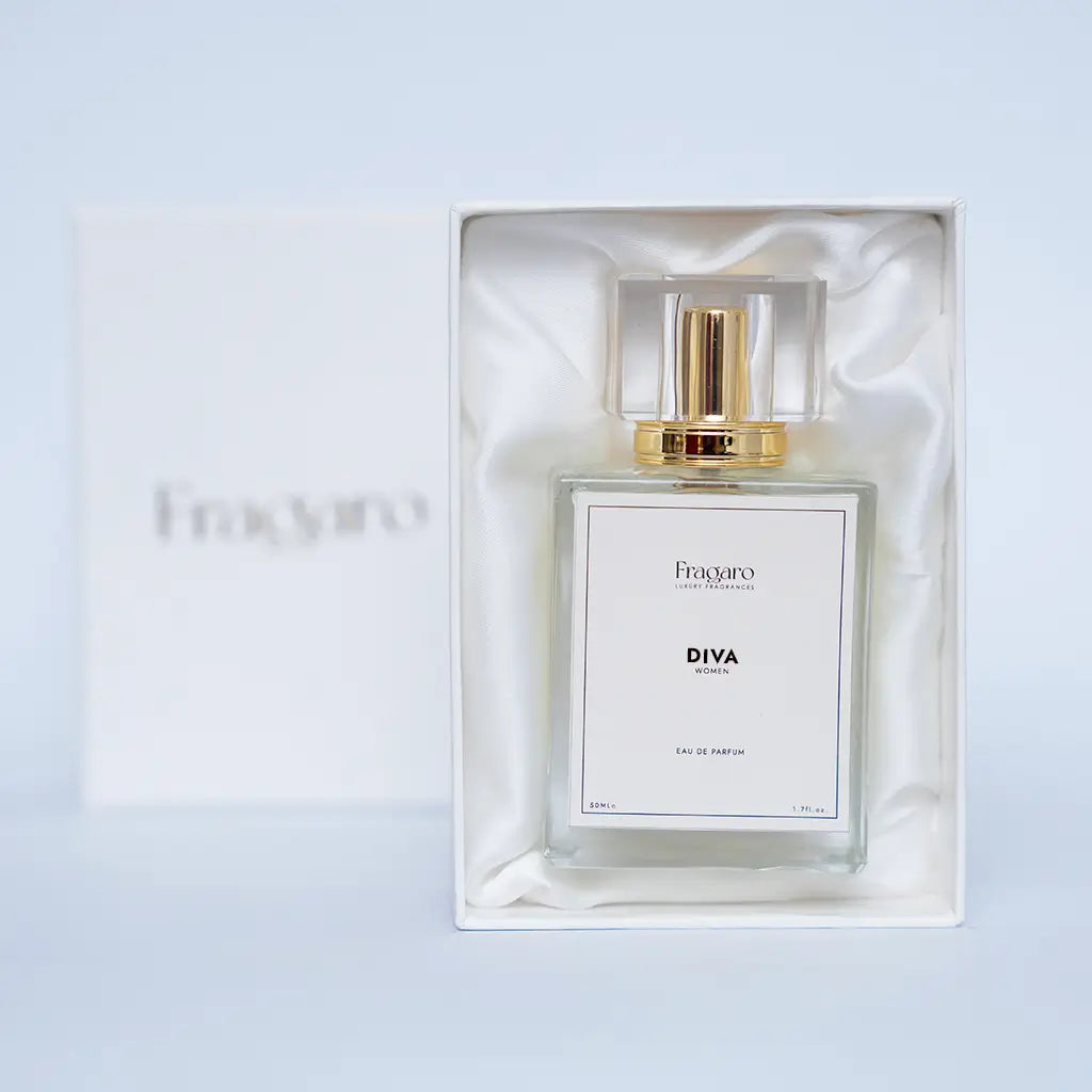 Diva 50ml women's perfume bottle by Fragaro with gift packing
