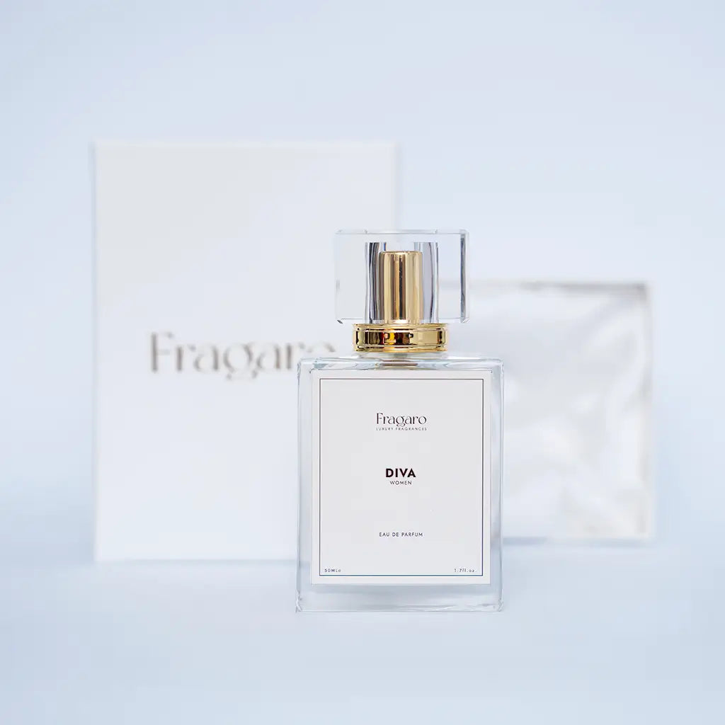 Diva 50ml women's perfume bottle by Fragaro with giftable box
