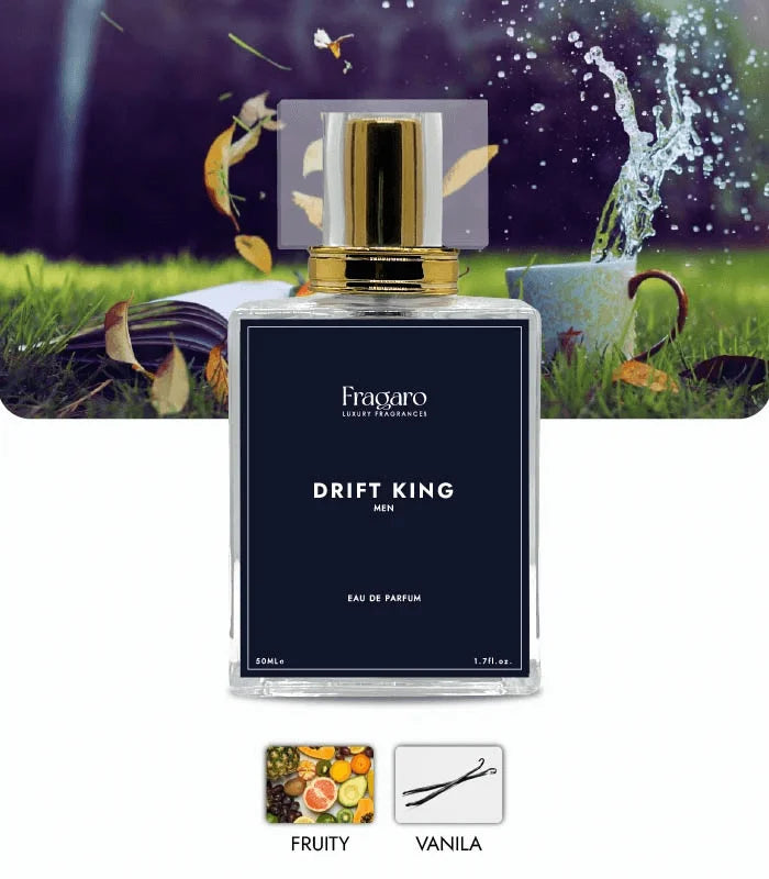 Drift King 50ml men's perfume bottle by Fragaro accords