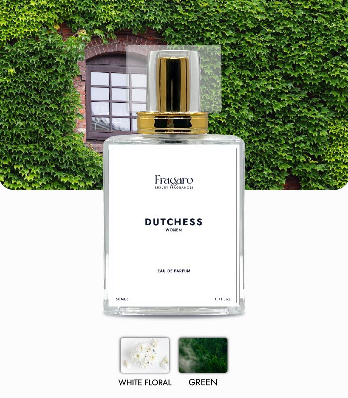 Dutchess 50ml women's perfume bottle by Fragaro accords