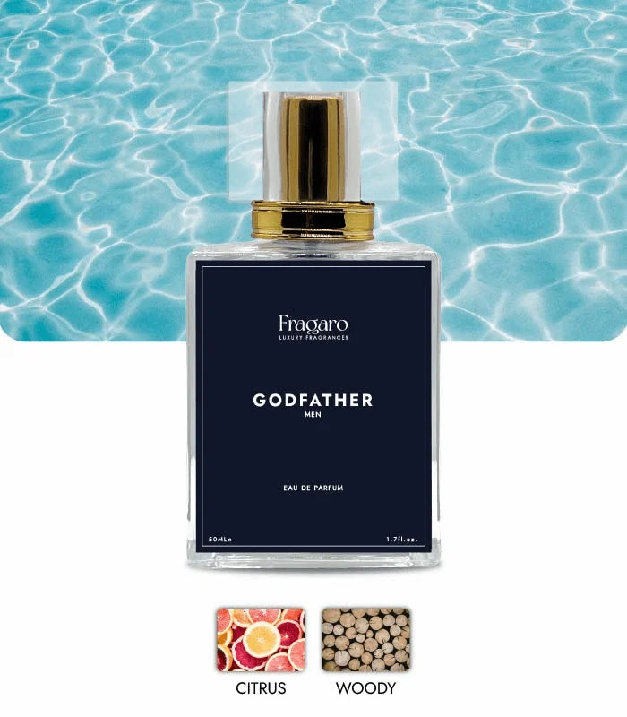 Godfather 50ml men's perfume bottle by Fragaro accords