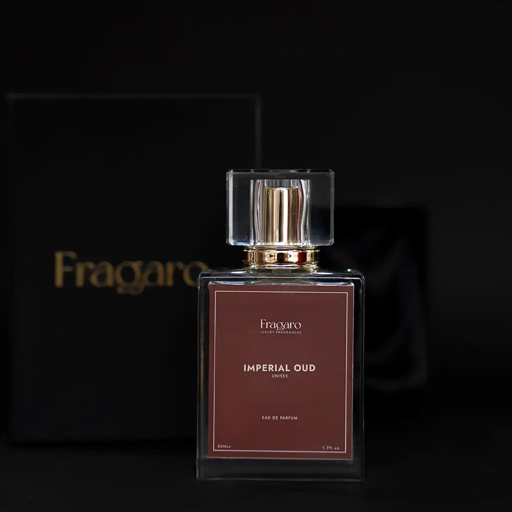 Imperial Oud 50ml unisex perfume bottle by Fragaro with giftable box