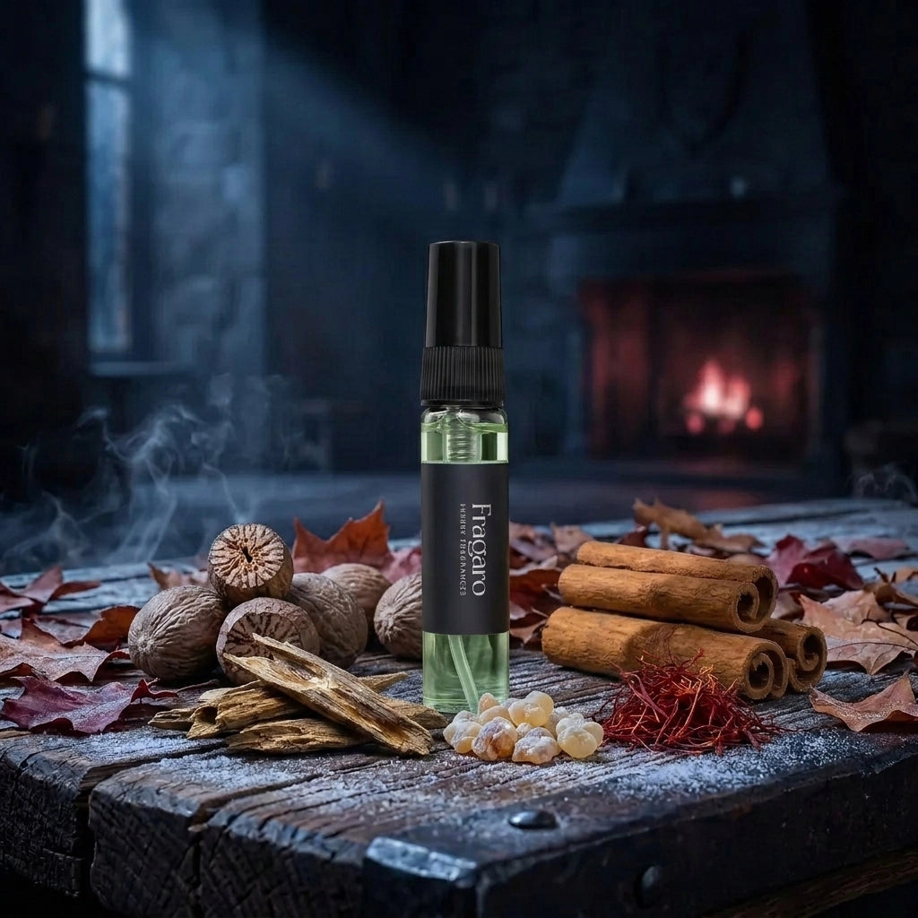 Imperium 5ml perfume tester by Fragaro with background
