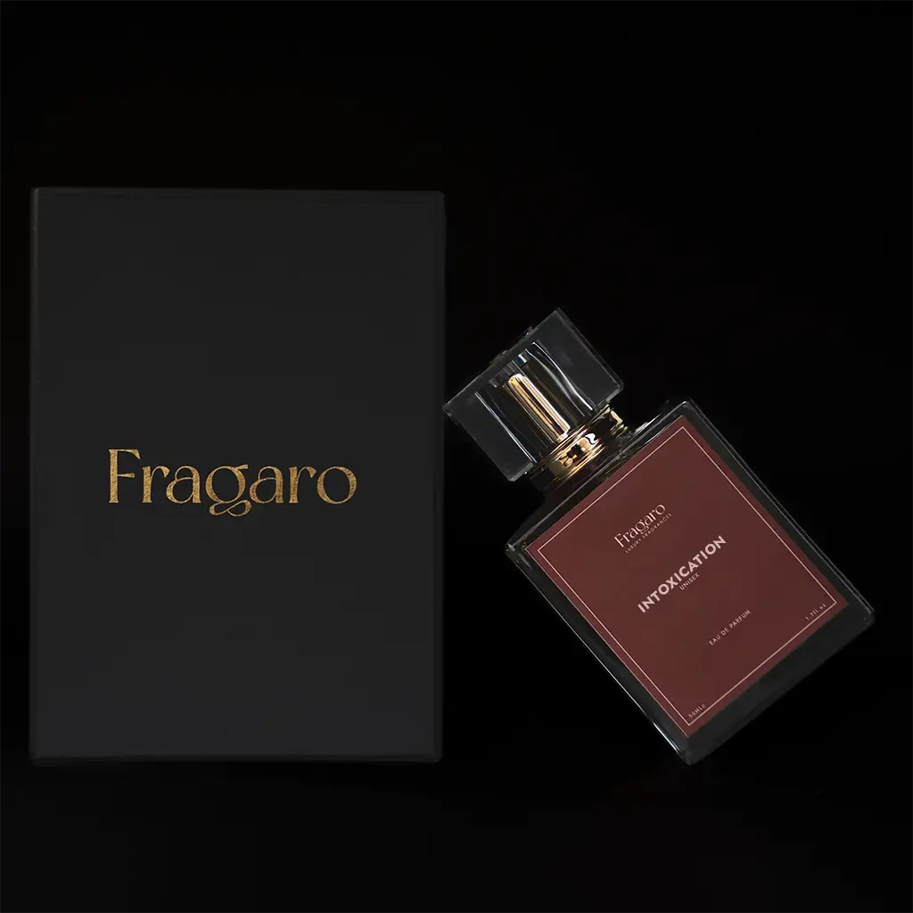 Intoxication 50ml unisex perfume bottle by Fragaro with premium packaging
