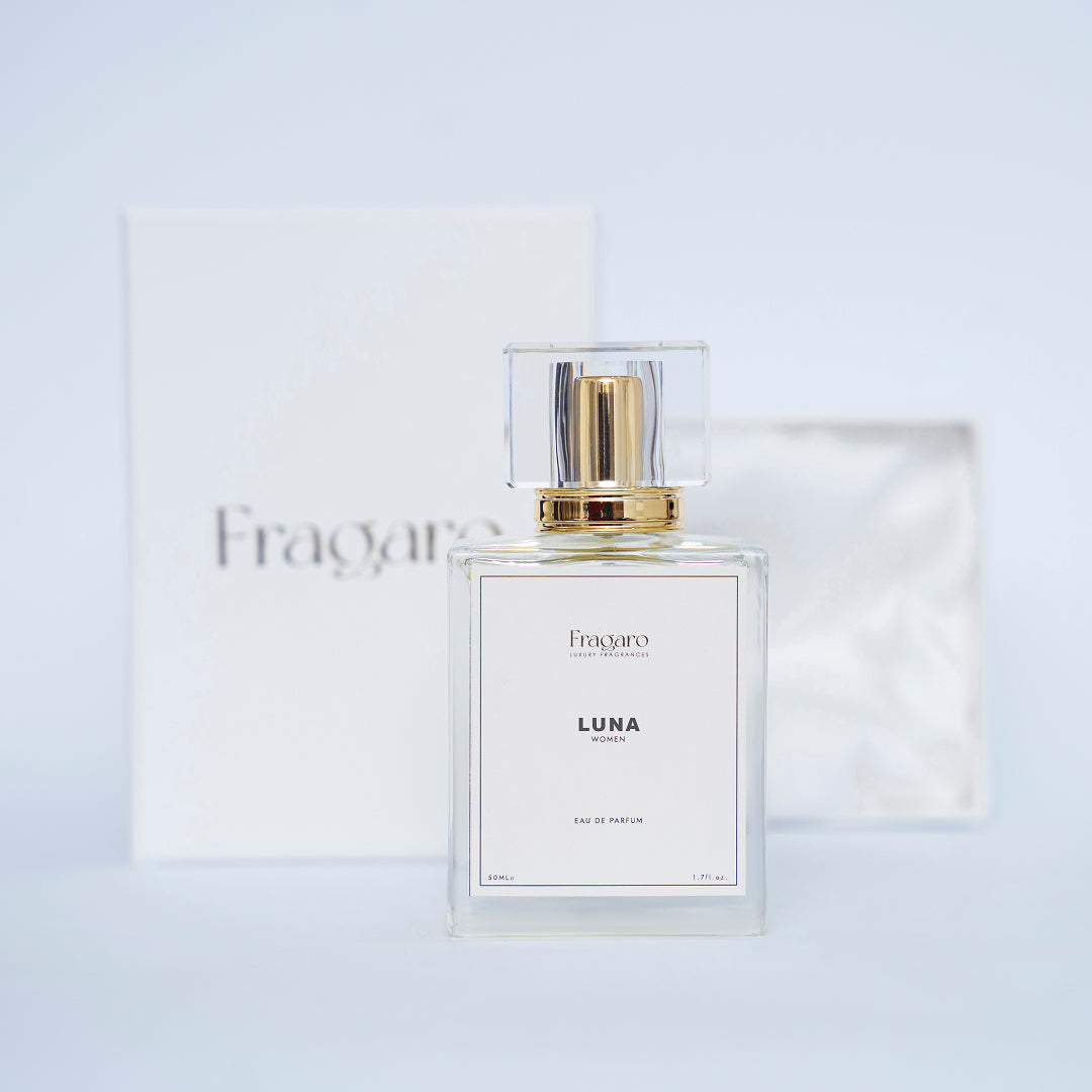 Luna 50ml women's perfume bottle by Fragaro with gift packing