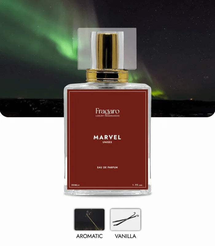 Marvel 50ml unisex perfume bottle by Fragaro accords