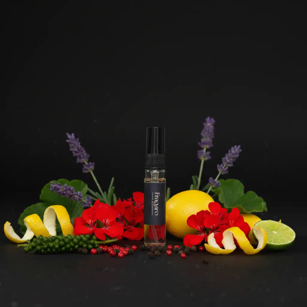 Suave 5ml perfume tester by Fragaro with ingredients
