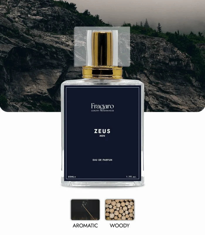 Zeus 50ml men's perfume bottle by Fragaro accord